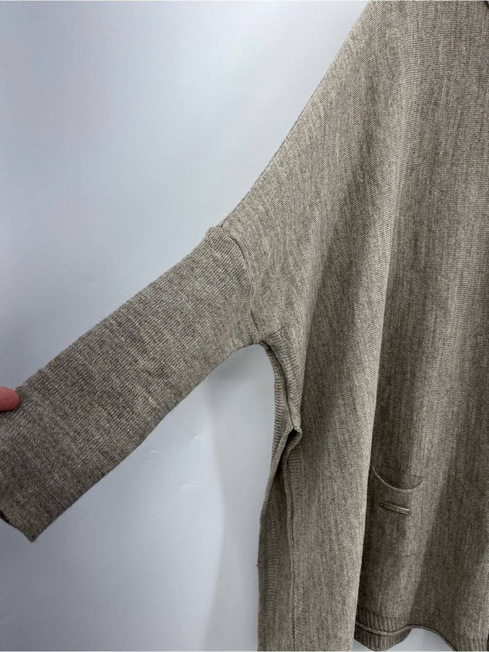 Mersea Catalina Traveler Oversize Knit Sweater 0602 One Size Driftwood Beige - Picture 5 of 10